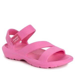 Essentials by Muk Luk Pink Surf Sandals Water Shoes sz L 9-10